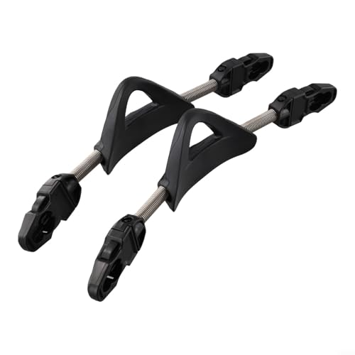 2 correas de aleta de resorte de acero inoxidable para buceo, reemplazo antideslizante para Cressi y para yeguas, opciones azul, negro, rojo y amarillo (S negro)