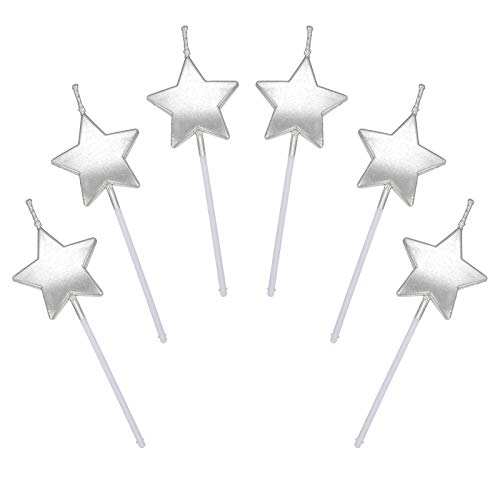Velas de Cumpleaños en Forma Estrella,6 Pcs Velas únicas para