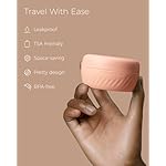 TakeToday Travel Containers for Toiletries, Leak-proof, TSA Approved, Refillable Silicone Cream Jars with Lid Travel Size Essential for Cosmetic toiletry Cream, 2oz, 4 Pack (Apricot) - Image 2