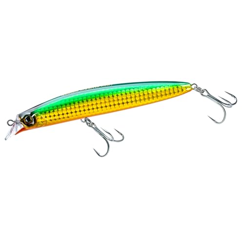 DUEL(デュエル) HARDCORE(ハードコア) ルアー リップレスミノー ハードコア ミッドダイバー (F) 115mm 重量:18g F1192-HGGR-ゴールドグリーン シーバス ヒラスズキ