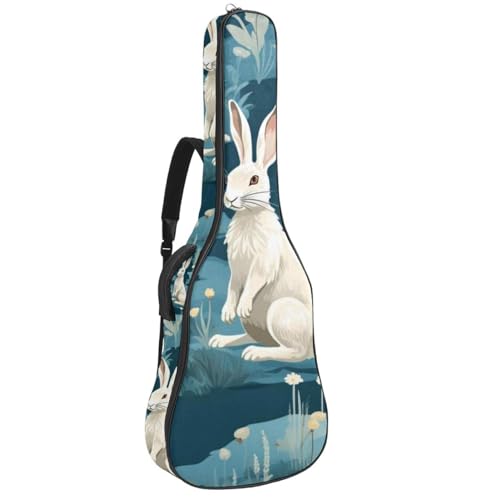 JRHEJTFZ Housse pour guitare acoustique de 1,9 cm d’épaisseur – Imperméable – Durable et élégant – Lapin floral noir, Multicolore 4., 42.9×16.9×4.7 in, Motif imprimé tendance - Les Beatles, Paul McCartney, John Lennon, RIngo Starr, George Harrison JRHEJTFZ Housse pour guitare acoustique de 1,9 cm d'épaisseur - Imperméable - Durable et élégant - Lapin floral noir, Multicolore 4., 42.9x16.9x4.7 in, Motif imprimé tendance