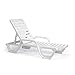 Bahia Chaise, Adjustable, Resin, White (Priced Per Each, Packed 2 Per Case)