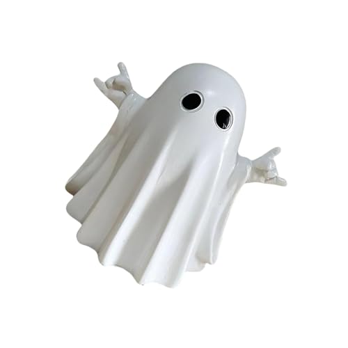 Fazvncv Halloween White Spirit Figurine Resin Decoration For Indoor Outdoor Holiday Display Weather Resistant Statue