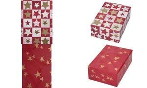 JUNG DESIGN Papier cadeau de Noel Gloria, sur