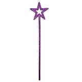 LVVXIXI 1PCS Star Wand, Pentagram Plastic Magic Wand, Role Play Costume Accessories, Halloween Show Props for Girls Princess, Elf, Witch