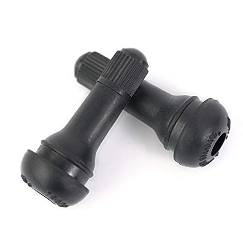 8Pcs Black TR413 Rubber Snap-in Tire Valve Stems, Premium Tubeless Tire Valve Stem, Universal for Tubeless 0.453 inches 11.5mm Rim Holes