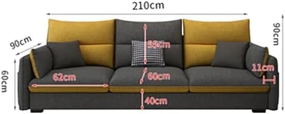 Latest Model Sleeper Fabric sofa Accent piece for the living room Mid-century armrest Sectional sofa (3 Seater)