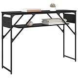 Poids maximal: 75 kg Tomostar Table Console, Console Meuble Table d\'entrée de Couloir Chêne Noir 105x30x75cm Bois d\'ingénierie