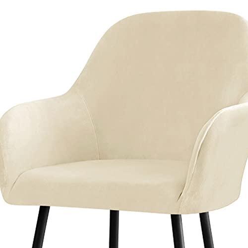 Cubiertas De Sillas para Comedor Estilo Nordico Fundas para Sillas Comedor Terciopelo con Brazos 4/2PCS Escandinavo Butacas Sillón Fundas Sillas Oficina Cocina Chair Covers (Color : 11#, Size : 2pcs