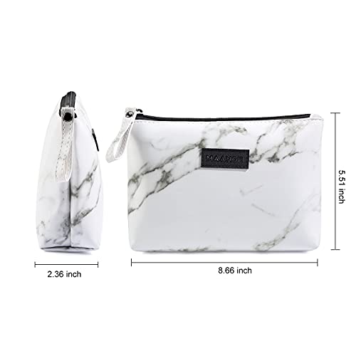 Small Makeup Bag Cosmetic Bag, marble,