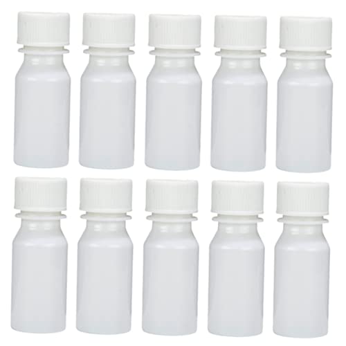 Ciieeo 30pcs 20ml Bottles for Lab Plastic Liquid Storage Sample Sealing Bottles Random Color