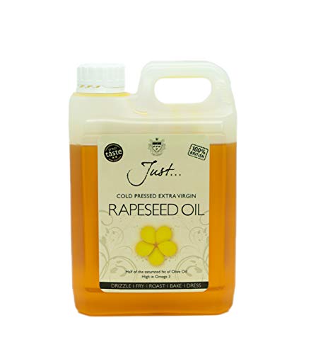 Just Rapeseed Oil - British Cold Pressed Extra Virgin Rapeseed Culinary Oil (1.75 Litre)