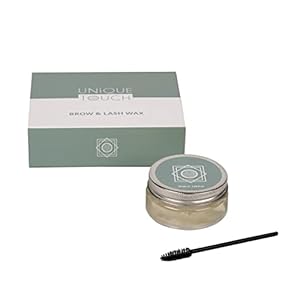 Unique Touch – Brow and LashWax 100 ml with Adjustable Eyebrow Brush – Non Sticky – No Water Needed