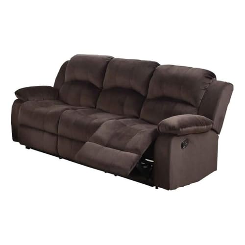 Benjara Reclining Sofa, Chocolate