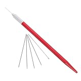 Tofficu Doll Hair Rerooting Tool Nadeln mit Halterung für DIY Puppenhaarpflege Langlebig Präzise Haarersatz Einfache Anwendung für Anfänger und Professionelle Puppenrestaurierung