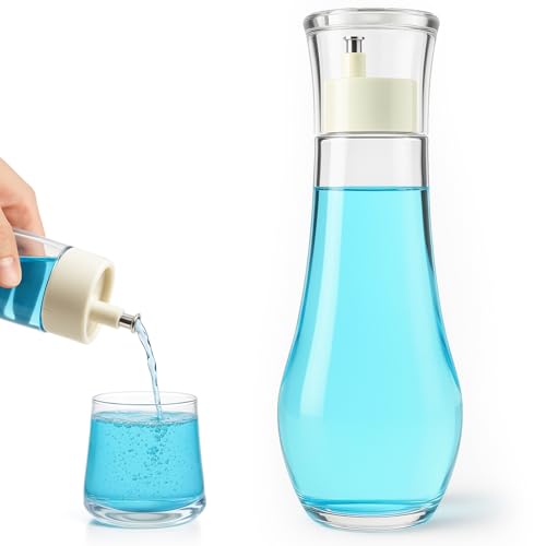 Tokusatsu Dispensador de enjuague bucal para baño, botella