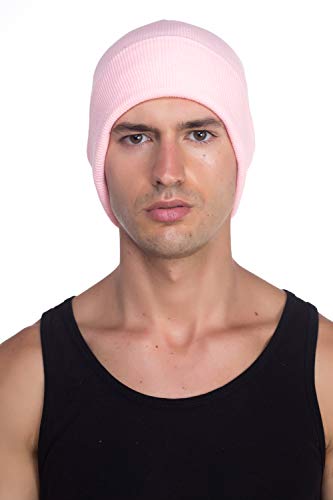 image for Top Level Beanie Men Women - Unisex Cuffed Plain Skull Knit Hat Cap, P