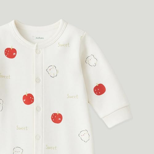 Image of Kidbea Soft Cotton Unisex Baby Onesie Romper | Cute & Multiple Prints Full Sleeve Sleepsuit for Infant | Comfortable Trendy Bodysuit