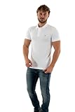 calvin klein jeans men's ck embro badge slim polo s/s polos, bright white, l