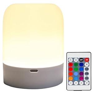 Night Light for Baby Nursery 13 Colors Bedside Touch Sensor Night Lamps for Kids Breastfeeding and Sleep Aid, USB Rechargeable Nursery Lights with Dimmable, Warm Light