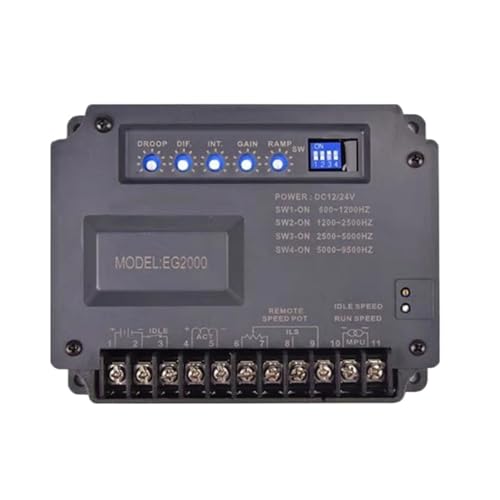 PKHDLYEU regulador de Velocidad de generador Módulo Controlador de Velocidad del Motor del generador EG2000 Regulador Pieza del Grupo electrógeno sin escobillas Pieza de Control electrónico del Motor