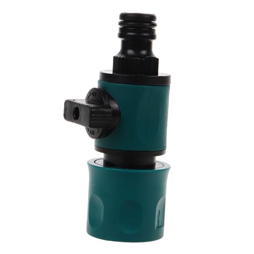 BESTonZON Conector Rápido para Manguera de Jardín con Válvula Integrada Accesorio de Repuesto Resistente y Fácil de Instalar para Limpieza y Riego
