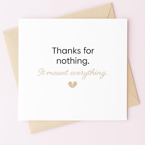 MissDaisy-n[gtFgTL[J[huThank for Nothing It Meant Everythingv - Emotional Gratitude O[eBOJ[h | v~A 300gsm J[hXgbN 5.7x5.7