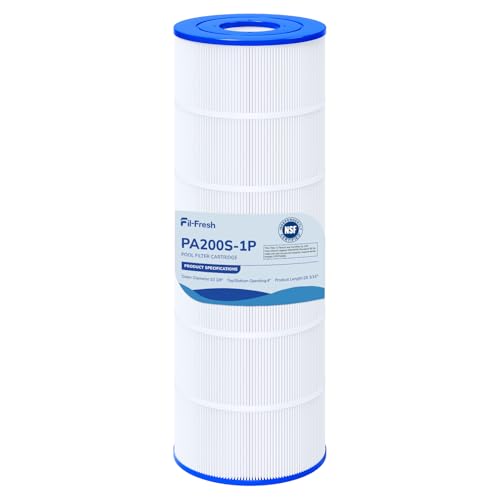 Fil-fresh C200S Pool Filters Cartridge Compatible with Hayward SwimClear C200S Replaces Hayward CX200XRE Pleatco PA200S 200 sq. ft 1-Pack