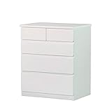 DENZO チェスト 白 たんす 完成品【幅60×奥行42×高さ72cm】安心の国内メーカー販売 COLEO コレオ