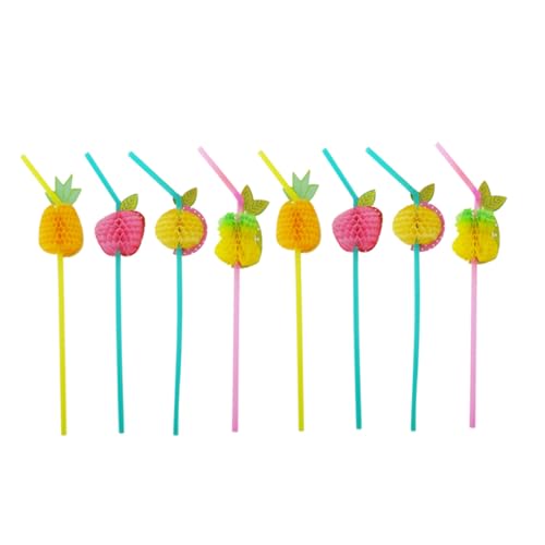 Pitillos desechables plásticos coloridos 24 piezas para fiestas miniatura 1