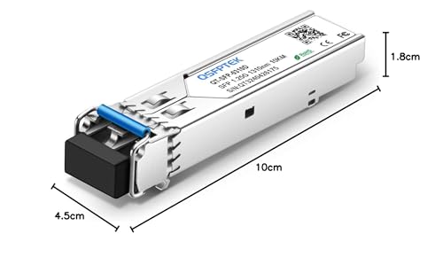 Image of QSFPTEK for Arista SFP-1G-LX Gigabit SFP Module 1000BASE-LX /LH 1310nm 10km DDM Single-Mode LC Mini-GBIC Transceiver