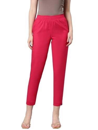 Image of TWIN BIRDS Women Viscose Cotton Kurti Pants | Stretch Ethnic Daily Trousers
