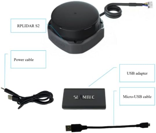 Seeed Studio RPLiDAR S2 低コスト 360度 DTOF レーザーレンジスキャナー Lidarスキャナー 半径3