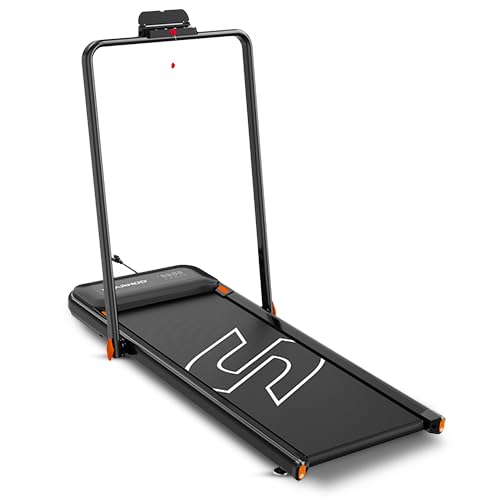 SPARNOD FITNESSWalking Pad Under-Desk Treadmill for Home and Office | 100% Pre-Assembled, LED Display, Remote Control, Portable, Compact, Space-Saving جهاز مشي قابل للطي