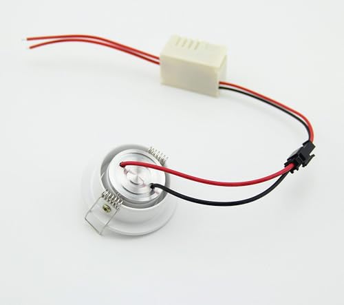 Image of Pack of 10 Cold White 3W Mini LED Down Lights Small Recessed Round LED spotlihgts Under Cabinet Lights 6000K