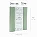 DUNCAN & STONE PAPER CO. Travel Journals - Elegant Journaling Notebook To Record All Your Travel Fun, & More - 110 Page Linen Hardcover Journal For Up To 15 Trips (Sage Green)
