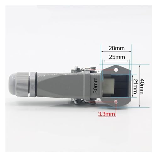 Conector resistente horizontal 4(3+1)10A 250V HA-004-3 miniatura 5