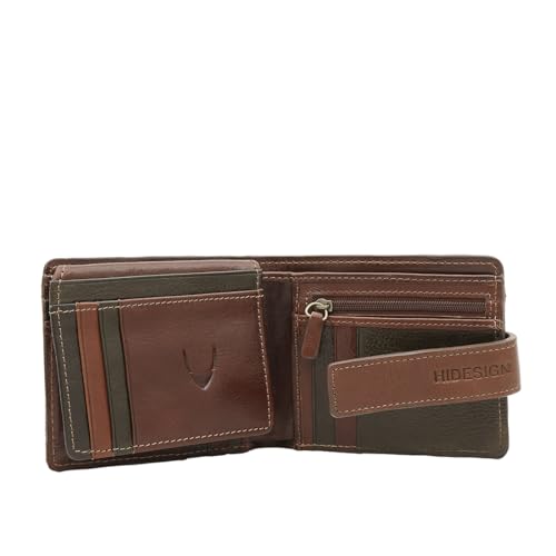 Image of Hidesign Men Tan /Olive Fort Worth W2 Casual Bi-Fold M