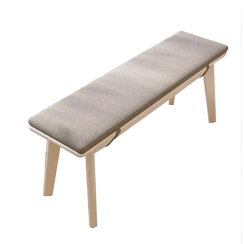 Banco de comedor de madera para entrada o dormitorio de granja, muebles de interior tapizados para sala de estar o pasillo