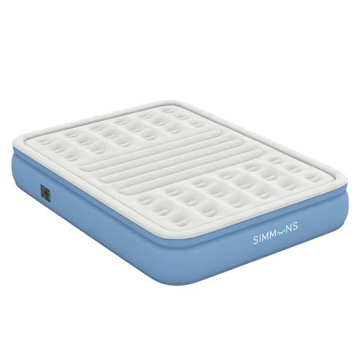 Simmons Lumbar Firm, 12" TriZone Air Mattress with Builtin Pump and