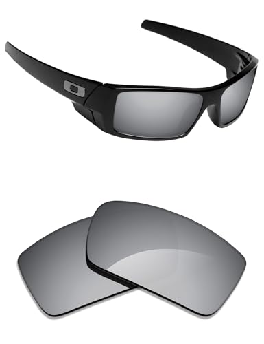 Image of Alphax Polarized Replacement Lenses for Oakley Gascan OO9014 60mm Sunglasses | Glare Reduction | Precision Cutting