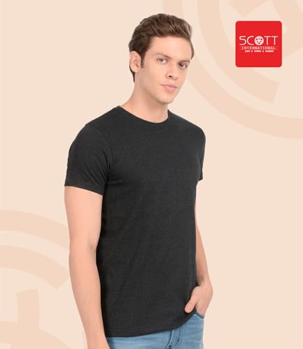 Image of Scott International Men's Regular Fit T-Shirt | Men's T-Shirt | Tees for Man | Tshirt for Men Stylish | Round Neck Tshirt for Man