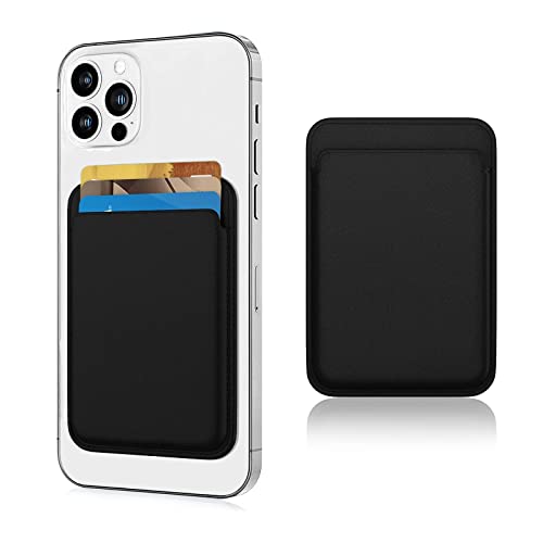Magnetic Card Holder Wallet For Iphone 14/13/12 Series With Magsafe, Leather Wallet For Iphone 14 Pro/Pro Max/Plus/14 Series, Mag-Safe Wallet For Iphone 13 Pro/Pro Max/Mini/13/12 Series, Midnightblack #TOP3
