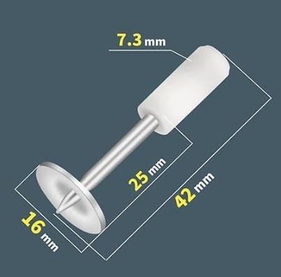 Image of Nail Gun Manual Steel Nails 7.3mm Round Nails(100-pis) Wall Fastening Tool For Cement Concrete Wall Metal Portable Shooting Nail Fixing Power Tool Machine