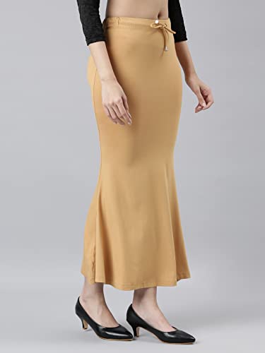 Image of TWIN BIRDS Saree Shapewear for Women | Super Soft Viscose Elastane Saree Petticoat Skirt | Stretchable & Comfortable SareeShaper
