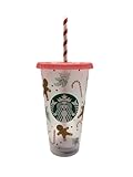 starbucks tasse réutilisable noel STARBUCKS Tasse froide réutilisable pour l'été 2025 Motif bonhomme en pain d'épice 700 ml
