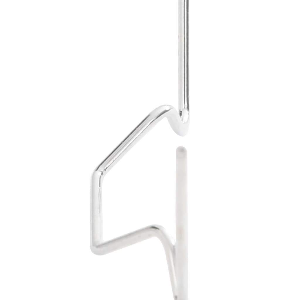 Clips de invernadero tipo W de acero galvanizado, 80 x 35 mm, 50 unidades, duraderos, resistentes a la intemperie, para invernadero, placas de cristal, plantas, protección en el jardín, balcón