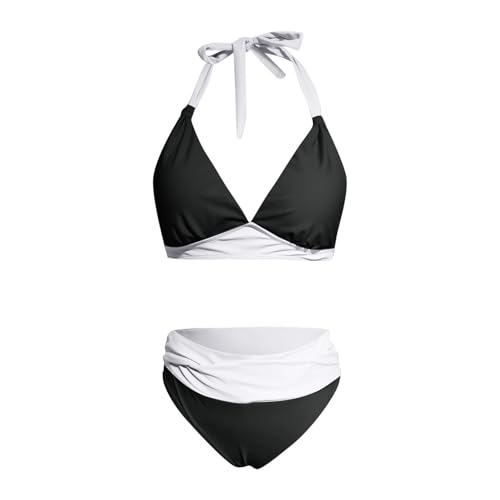 Maillot de bain push-up tankini masquant le ventre à bonnet doux