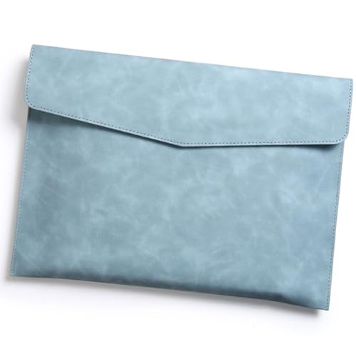 RGYBAO レザーフォルダー 防水 ドキュメントオーガナイザー キャリーケース マグネットボタン留め 学校 オフィス 旅行用