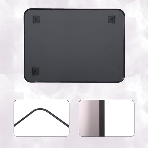 Rectangle Mirrors,30x48 Black Bathroom Mirror, Espejo para baño,Bathroom Vanity Mirror,Restroom Mirror,Wall Mirror for Bathroom